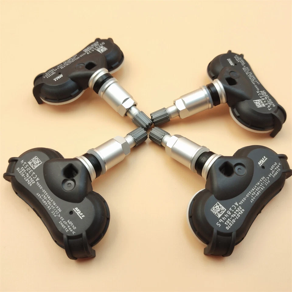 4X Genuine 42607-0C070/08010 TPMS Tire Pressure Sensors For Toyota Sienna Tundra Foto 4 de 4