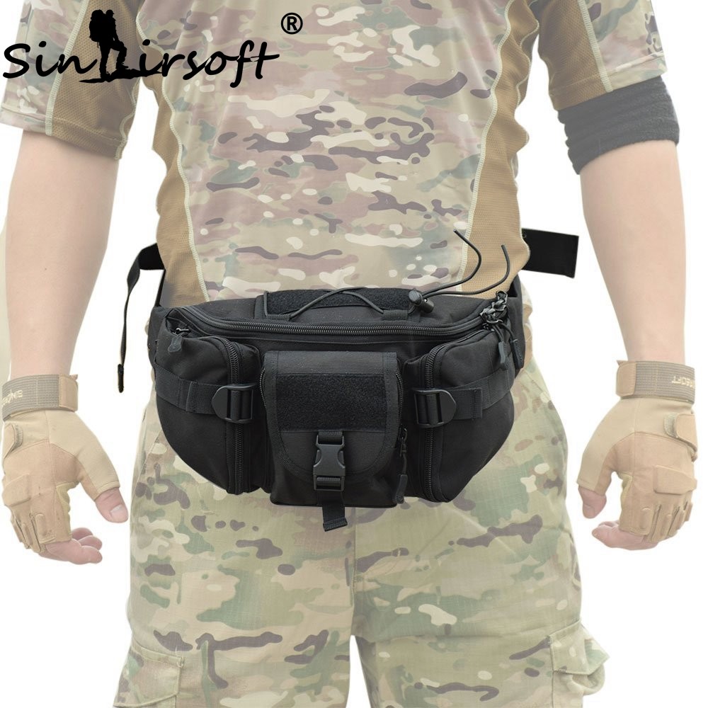 Men's Tactical Bum Bag Waist Pack Outdoor Military Camping Hunting