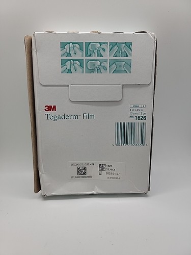 3M Tegaderm Transparent Film Dressing Frame Style 1626 4 in x 4-3/4 in (50 PCS) - Picture 2 of 3