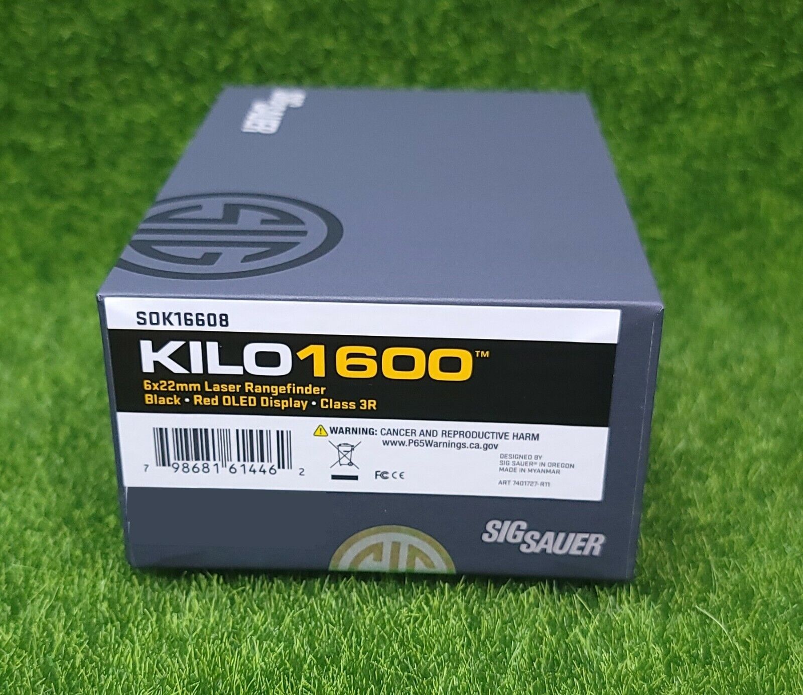 Sig Sauer KILO1600 6x22mm Digital Laser Rangefinder, Red OLED Display - SOK16608