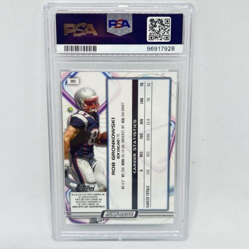 Rob Gronkowski 2024 Topps cromo #282 polvo espacial verde/75 PSA 10 - Imagen 2 de 2