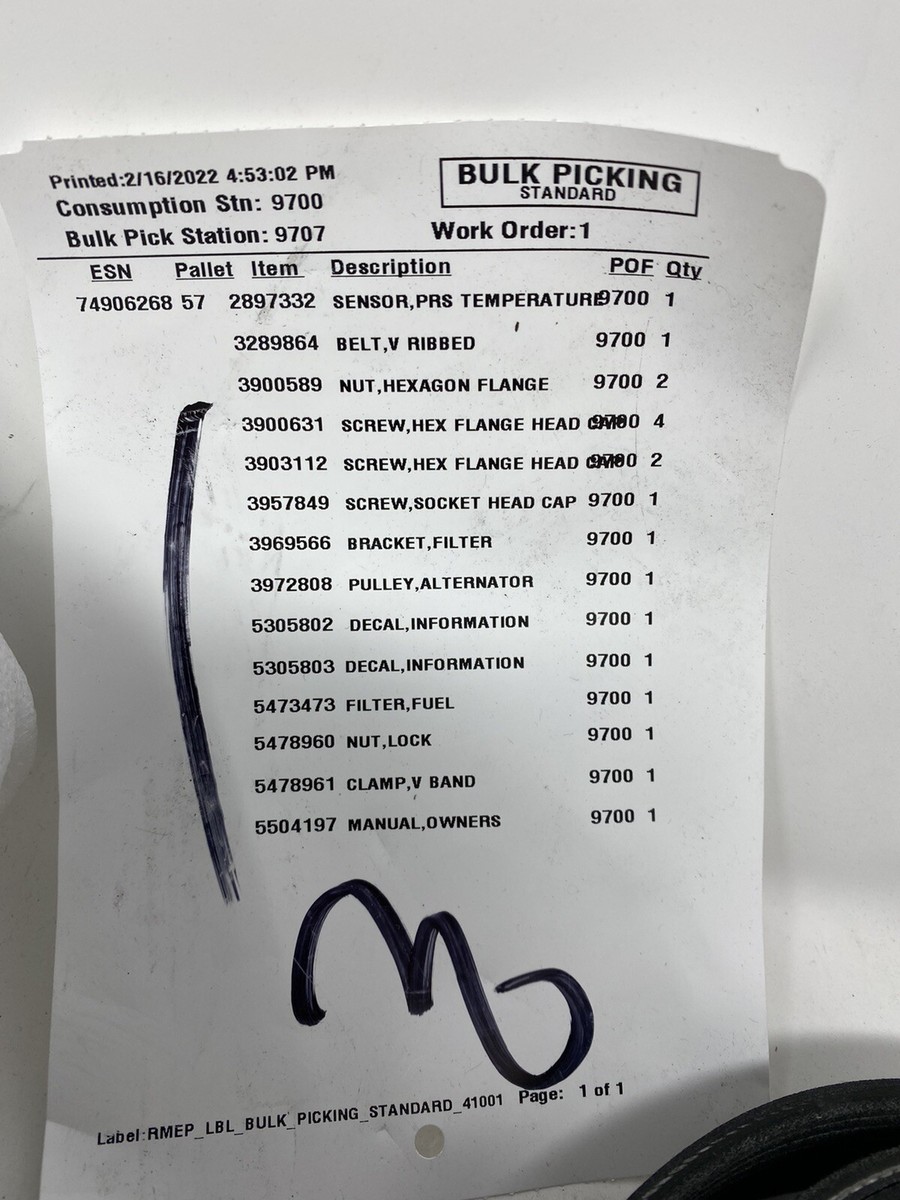 Cummins Fuel Filter 5473473 Parts Assembly *See Pictures* Free  