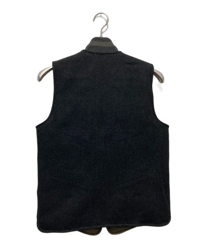 RRL RALPH LAUREN REVERSIBLE DOWN VEST MEN COLOR BLACK MATERIAL WOOL SIZE XS USED - Picture 2 of 7