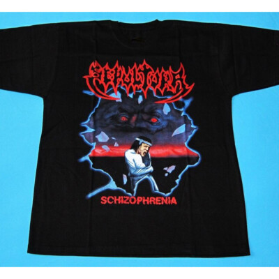 SEPULTURA schzophrenia Tシャツ large Sepultura Schizophrenia T-Shirt – Red Zone