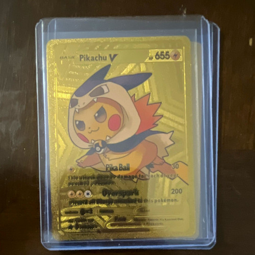 Pikachu V Pokemon non TCG gold fanart