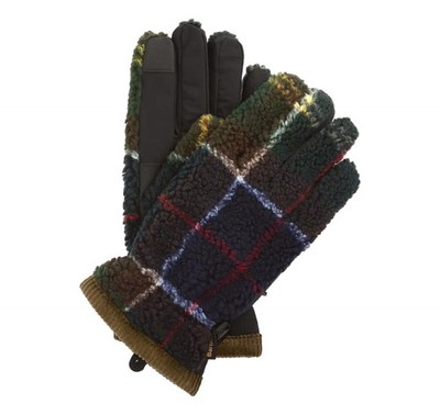 Barbour Men's Gloves Field Fleece With Tartan Classic Pattern MGL0147TN11