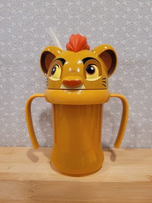 2016 Disney Store Exclusive The Lion Guard Kion Head Face Straw Sippy Cup