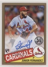 2020 Topps 1985 Baseball Gold 3/49 Junior Fernandez #85A-JFE Auto p4g