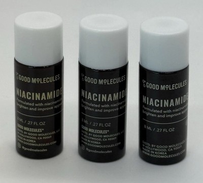 Good Molecules Niacinamide Brightening Toner .27oz/8mL Ea Travel Size 3 Pcs