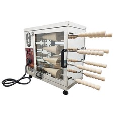 Ice Cream Cone Chimney Cake Roll Oven Cooking Food Machine Bread w/ 2 Styles Die