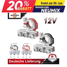 Batterie Polklemmen 3-fach Terminal Clamp 2x Plus Minus Steckverbinder Auto Boot