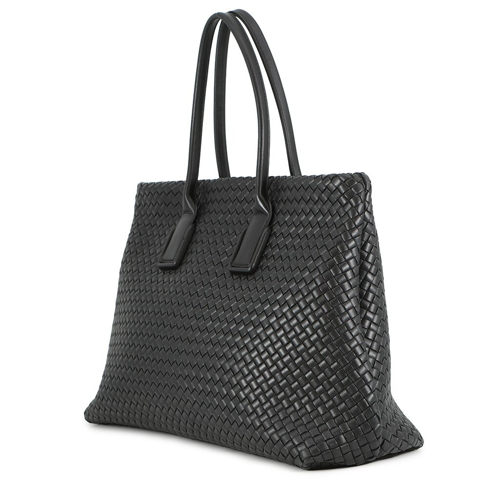 Bottega Veneta Tote Bag Leather Black 19.7x13x7in Used thumbnail 2