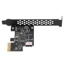 (Black)Pcie USB Card USB C Pcie Card USB3.2 PCI E Riser Card Ceramic Capacitors