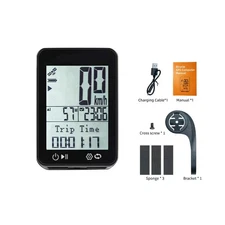 Wireless Bike Computer 9 Languages 16 Functions Waterproof Speedometer Odometer