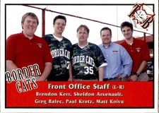 2006 Thunder Bay Border Cats #34 Brendon Kerr Sheldon Arsenault Greg Balec Card