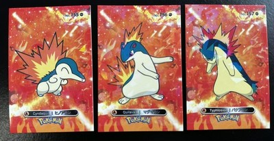 CYNDAQUIL X QUILAVA X TYPHLOSION LOT - POKEMON CARD DATABASE 2 CCG FOIL