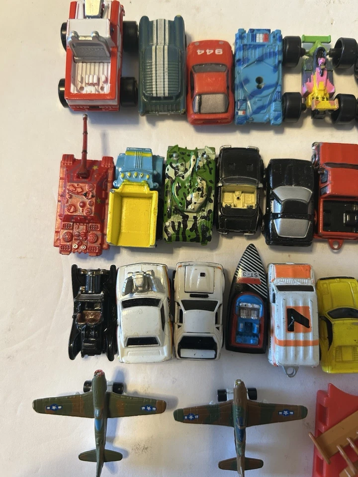 1980s Galoob Micro Machines Cars Boat Vehicles 23 Lot Tank Chevy Vett Parts/PCs - Image 2 of 4