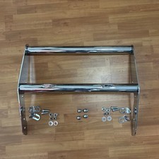 8187 Chevy Square Body C10k10 Grill Push Bar Chrome W Hardware Wlight Tabs