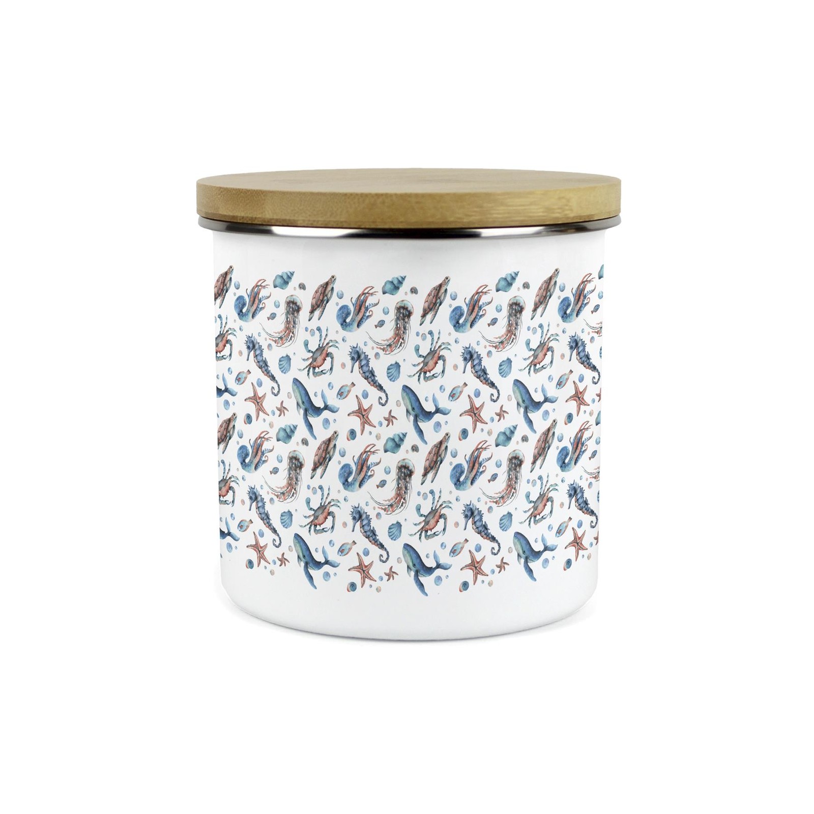 Coastal Storage Canister - Sea Life Kitchen/Home Container Jar Gifts