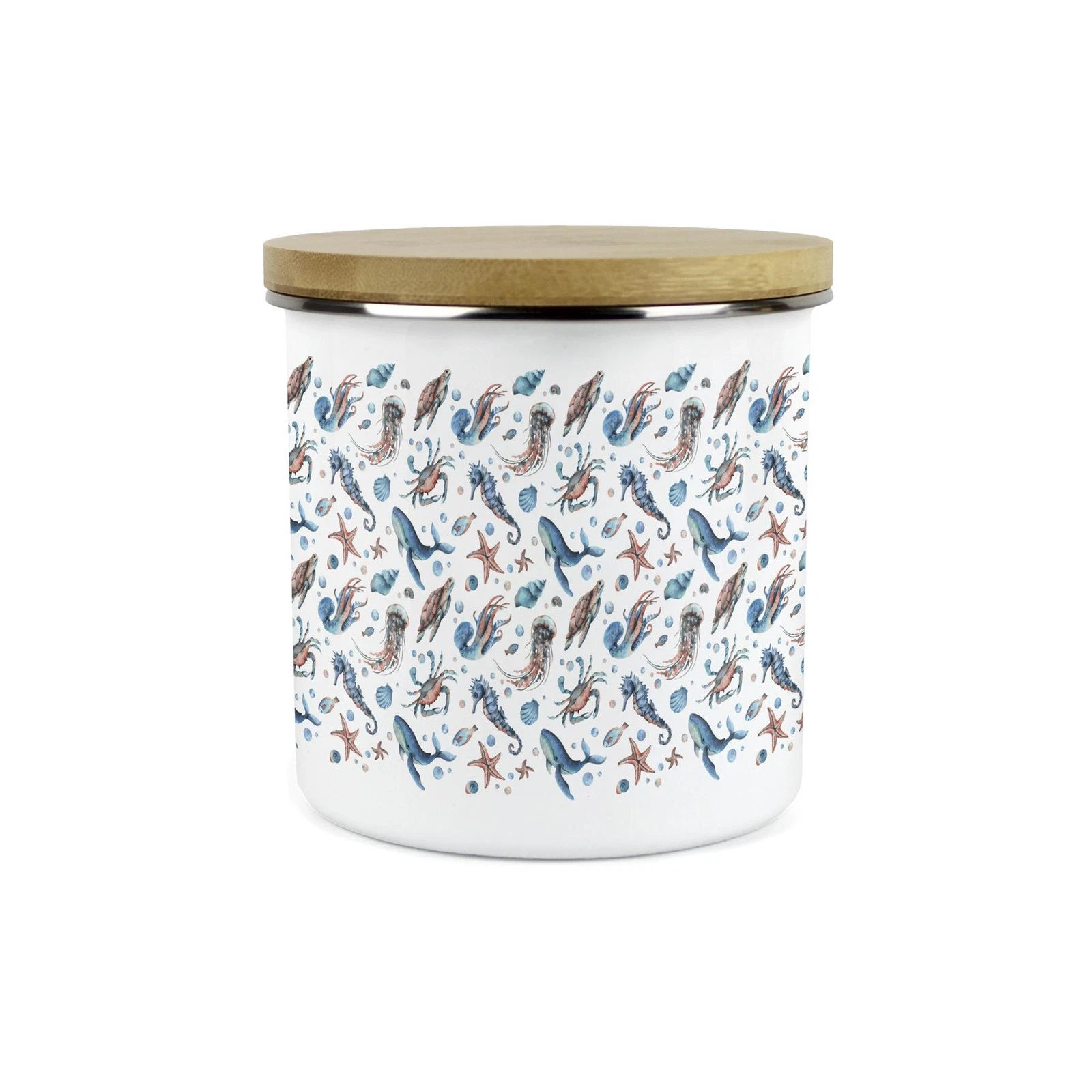 Coastal Storage Canister - Sea Life Kitchen/Home Container Jar Gifts