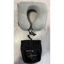 Napfun Travel Pillow Neck Support Memory Foam Gray Comfortable
