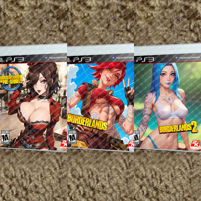 Borderlands Series PS3 CUSTOM COVER ARTS ONLY NO GAME NO CASE