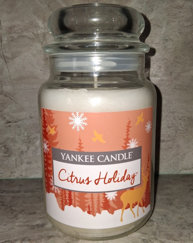 Yankee Candle Retired "CITRUS HOLIDAY" Large 22 oz  RARE & VHTF~ NEW