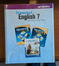Abeka Homeschool English 7 Curriculum Lesson Plans, Second Edition 2018