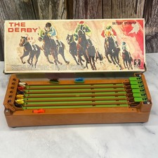 VTG Bandai The Derby Horse Racing Electronic Game Toy Complete in Box For Repair