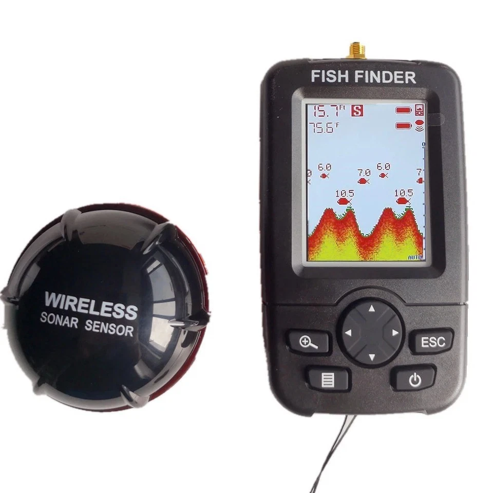 100M Portable Sonar Fish Finder Echo Sounder Depth Alarm Sea Lake Fishing Tool - Image 3 of 4