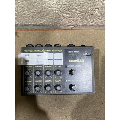 Sound Lab WAM-490 Micro Mixer schwarz 8 Kanal Mono, 4 Kanal Stereo - für Ersatzteile