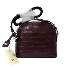 RADLEY Handbag Brown Leather Small Crossbody Bag  - Chelsea Faux Croc - RRP £179