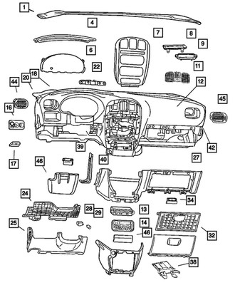Genuine Mopar Message Center Module XC83XDVAC