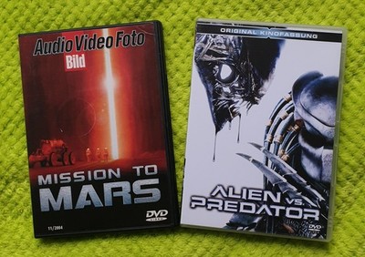 ALIEN VS. PREDATOR 2004 & MISSION TO MARS 2000 zwei sehr gut erhaltene DVDs