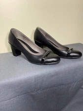 Softshoe Medicus Shoes Womens 9M Leather Career Loafer Heels Dress Office