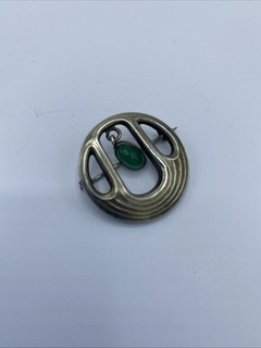 Vintage Art Nouveau Depose 900 Silver Tone Brooch