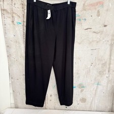 J Jill Wearever Collection Trousers Pull On Large - Black Straight Leg NWT