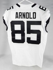 2022 Jacksonville Jaguars Dan Arnold #85 Game Issued White Jersey 44 DP74904