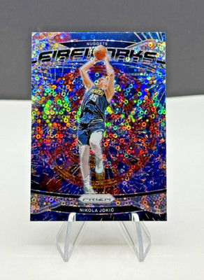 2024-25 Panini Prizm Nikola Jokic #11 Fireworks Fast Break Prizm The Joker SP