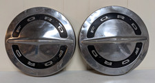 1964-1966 Ford Galaxie F100 10 12 Dog Dish Chrome Hubcap Oem Poverty X 2