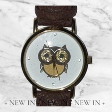 Geneva EUC Brown Owl Design Watch