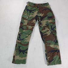 Vintage US Military BDU Pants Mens Small Short Woodland Camo Cargo 90s Camouflag