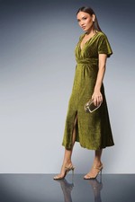 Principles Olive Fit & Flare Dress Womens Party Dresses