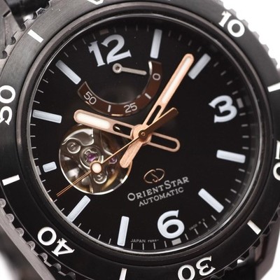 Orient Star Avant-Garde Semi Skeleton F6R4-UAC0 Automatic Black Rose Gold Watch