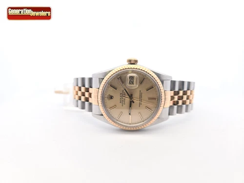 VINTAGE 1984 ROLEX MENS DATEJUST 36 16013 JUBILEE TWO TONE SS/18K WATCH