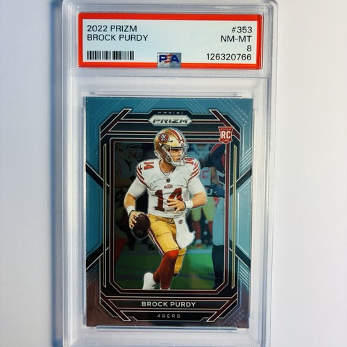 2022 Panini Prizm Rookie #353 Brock Purdy RC 49ers PSA 8 🔥🏈🔥Pro Bowl Nice!