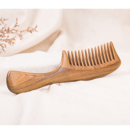 Vintage Sandalwood Comb Wide Tooth Hair Comb Portable for Women - Bild 9 von 11