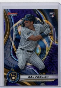 2024 Bowman's Best Sal Frelick #37 Purple Refractor /250 (RC) Rookie Brewers SP