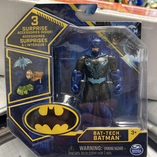 Figura de acción BAT-TECH BATMAN 4" pulgadas guantes azules variante bota azul DC 20130067