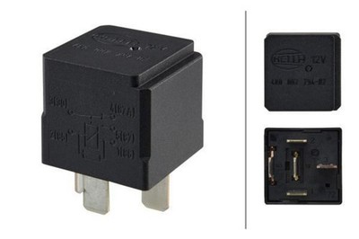 Main Current Relay Black 12V HELLA Fits MERCEDES OPEL SMART Vito A197 90491314